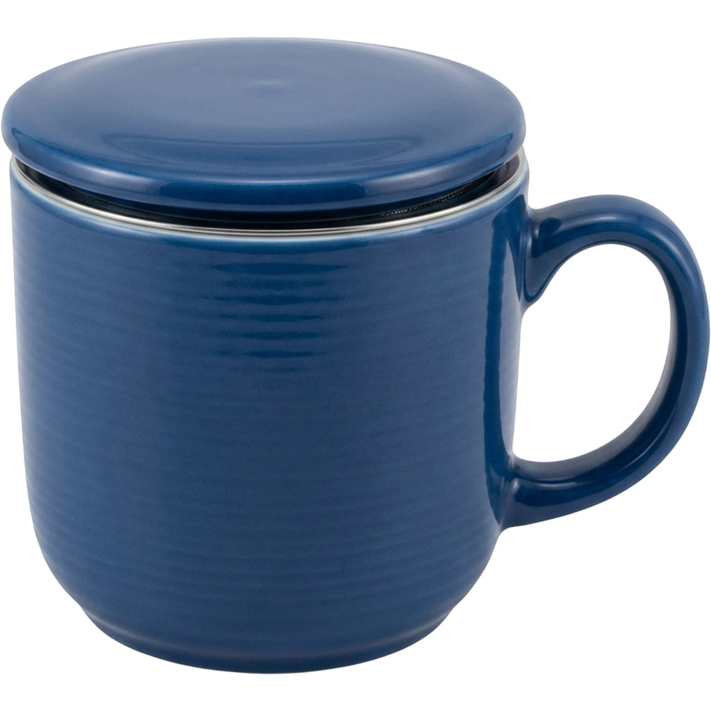 Blocn Blue Ceramic Steeping Cup Infuser Set 12 oz