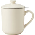 Blocn Ivory Ceramic Tea Mug with Infuser 16 oz